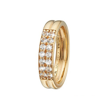 Christina Jewelry & Watches - Eternity Topaz ring - forgyldt sølv m/ topas 800-4.2.B